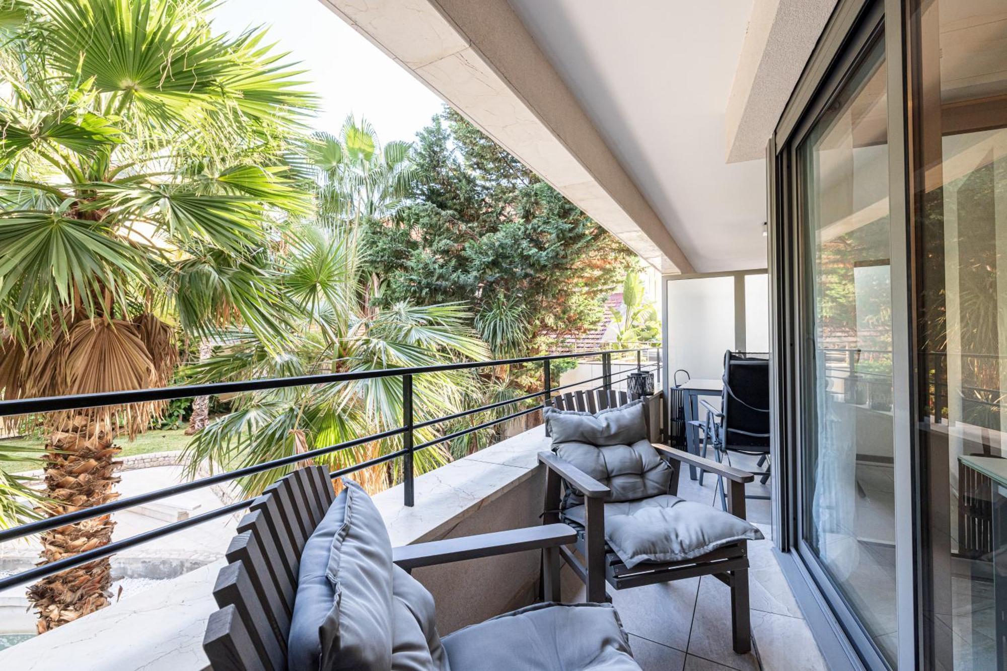 Studio Centre Terrasse Climatisation 50M Plage Ментона Экстерьер фото